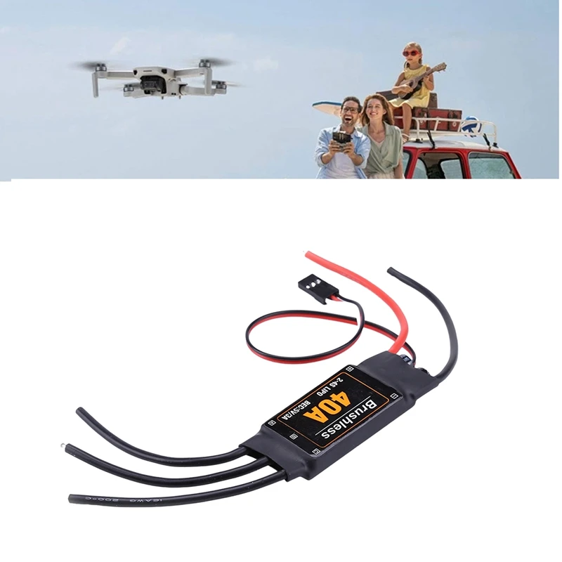 2-4S 40A bezszczotkowy ESC Drone samoloty części komponentowe silnik regulatora prędkości dla RC FPV quadcopter helikopter (standard)