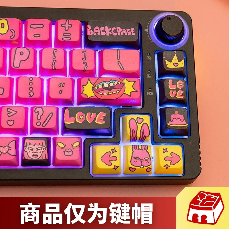 

Five-sided sublimation keycap MDA height 130 keys HIFI