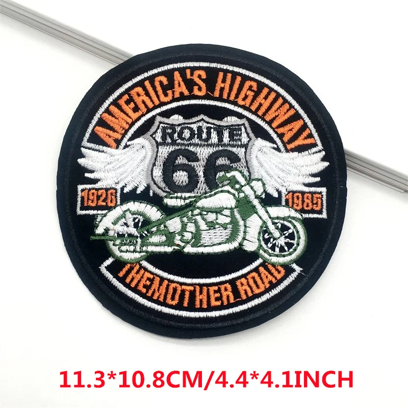 Punk Eagle Embroidered Patches on Clothes Ironing on Patches for Clothing Jacket Badge DIY Biker Appliques Stirpes