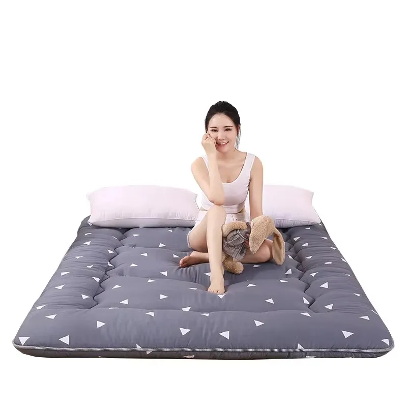 Soft Foldable 8cm Tatami Floor Mat/Pad Fashion Comfy Futon for Dorm/Home Nap Thickened Single Use Sleeping Mattress/Bed