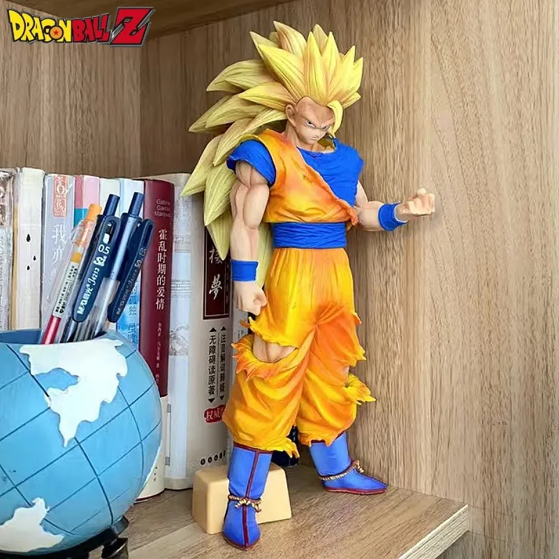 

Dragon Ball Z Goku Figure Dbz Super Saiyan 3 Action Figure Statue Anime Figurine 32cm Pvc Model Doll Toy Funny Collection Gifts