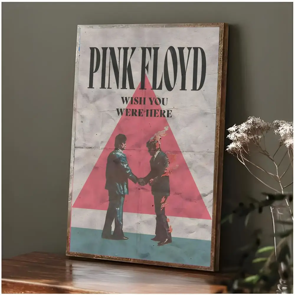 Classic Rock Work W-Wish You Were Here Poster Modern Wall Art Bedroom Living Room Print Unframed