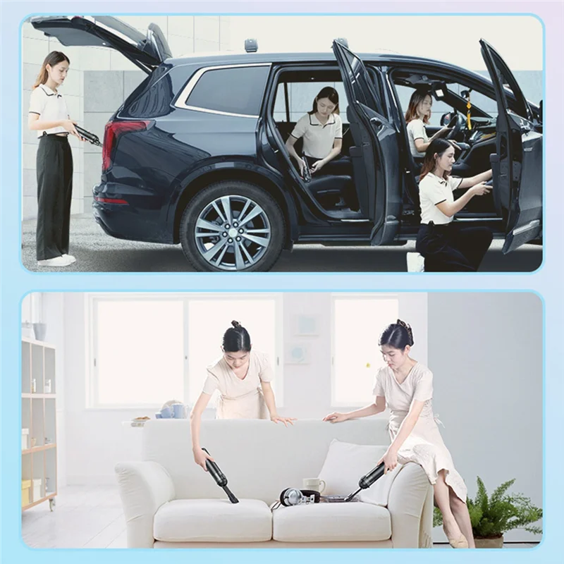 Aspirapolvere wireless per auto 7500Pa con pompa d'aria per pulizia automatica domestica Mini aspirapolvere portatile