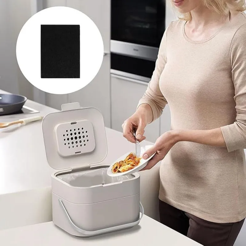 ABFU-Odor-Eliminating Carbon Filter Pad-Activated For Joseph Compost Bin- For Kitchen Waste Storage 10Pcs