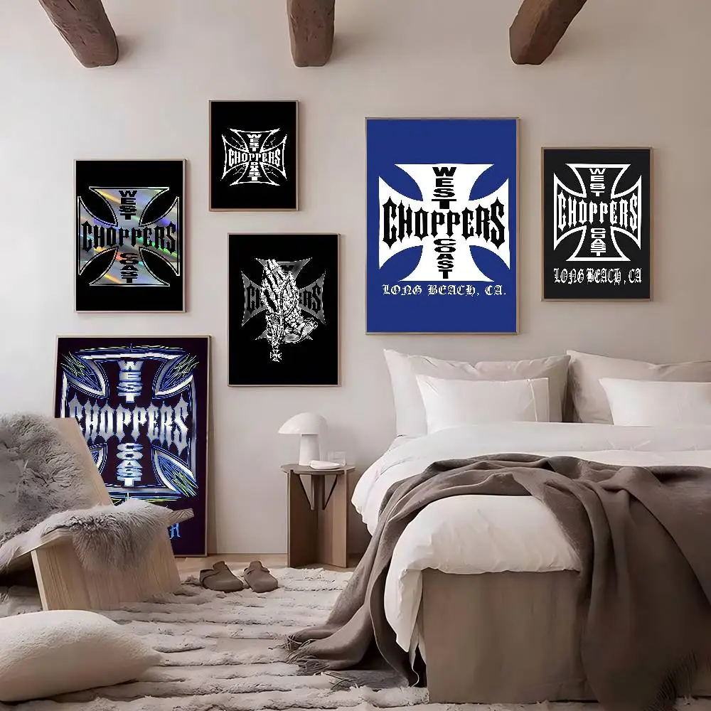 West C-Coast C-Choppers Anime Posters Sticky HD Quality Wall Art Retro Posters for Home Room Wall Decor