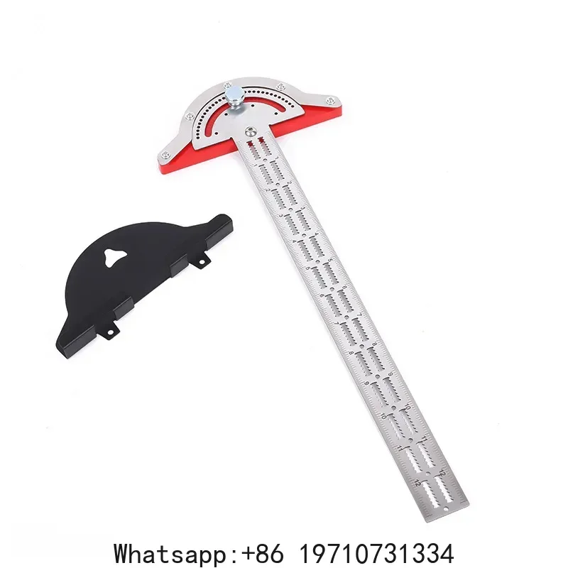 Professional Woodworkers Edge Ruler Portable Edge Scale Height Measurement Angle Rulers Metal Protractors Mechanical Tools