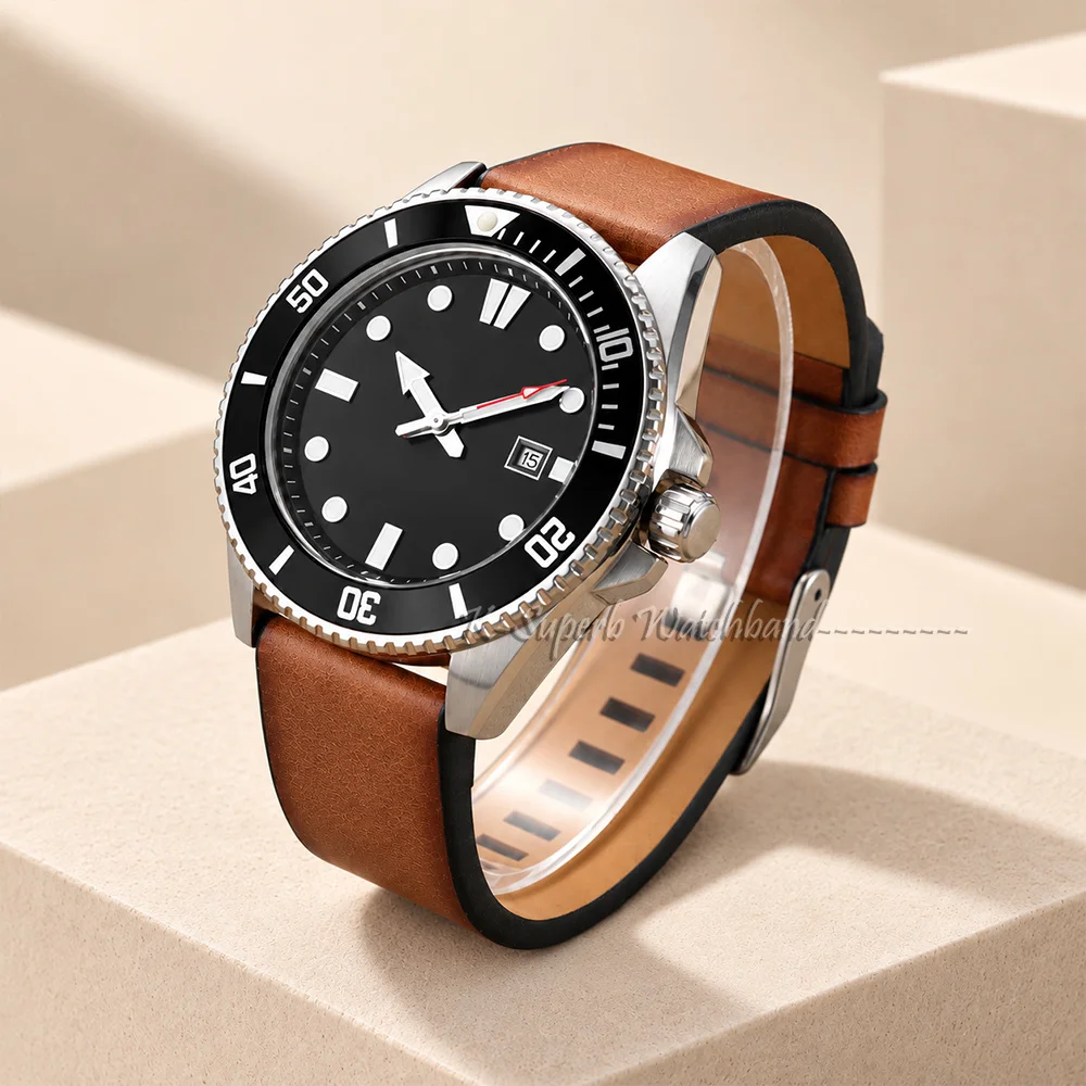 for Diesel 22mm 24mm 28mm Cowhide Watch Band Soft Leather Straps Replacement Brown Men Wrist Bracelet Full-grain Cowhide Strap