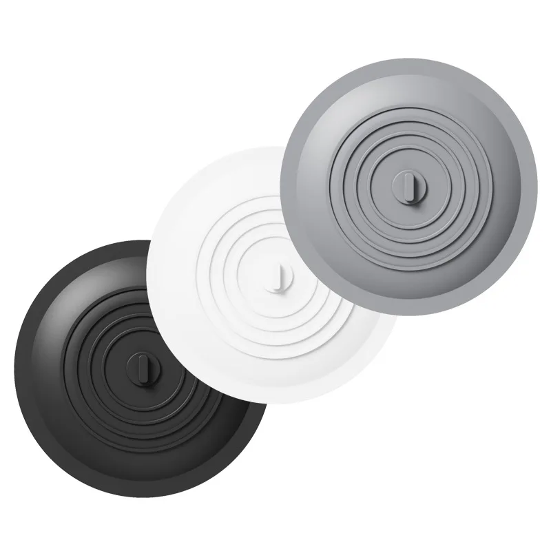 Bathtub Drain Stopper Silicone Tub Stopper Shower Drain Cover Bath Tub Plug Hair Stopper Universal Flat Suction Renter Friendly