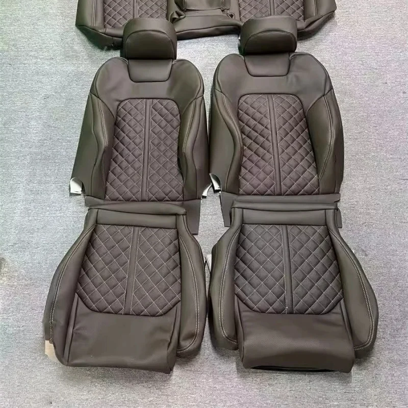 

Оригинальные чехлы для сидений Audi из велюра и кожи, аксессуары для интерьера автомобиля, изготовленные на заказ