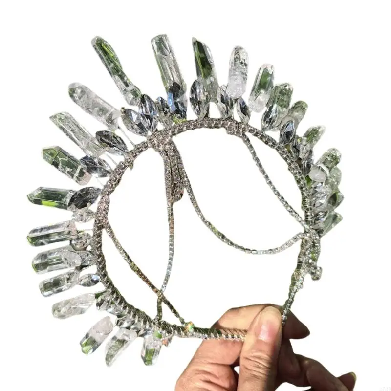 

270D Glittering Crystal Bride Headpiece Hair Styling Accessory For Special Occasion