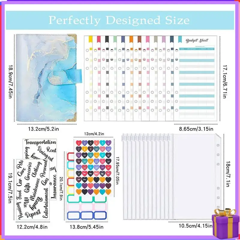 

Система конвертов Advanced-Cash Wallet, бюджетная папка с конвертами на молнии, для план хранения денежных бюджетных карточек