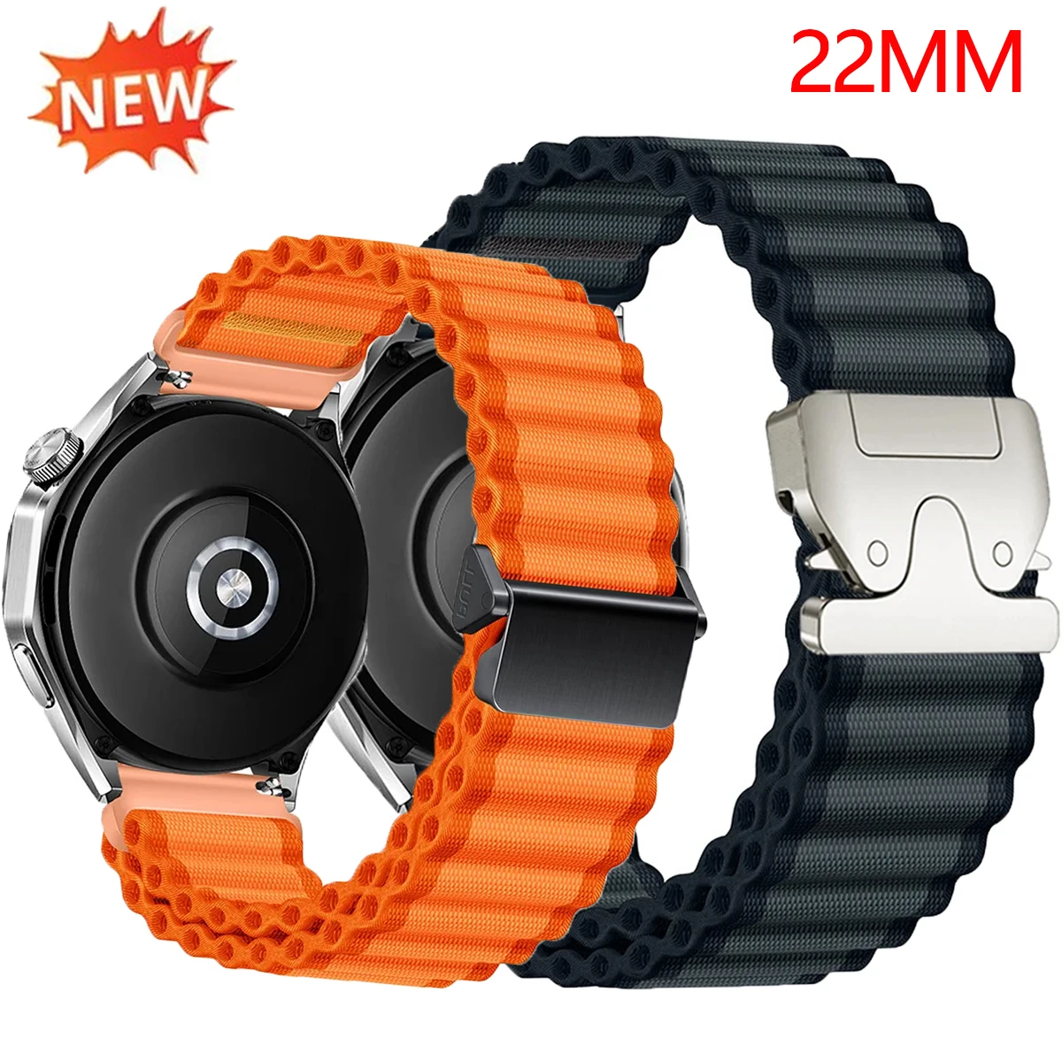Heißer Nylon-Sportarmband für Samsung Watch 7 6 5 4 40 44mm 6/4 Classic 5Pro 20mm 22mm Sportarmband für Huawei GT6/5/4/3/2 46MM