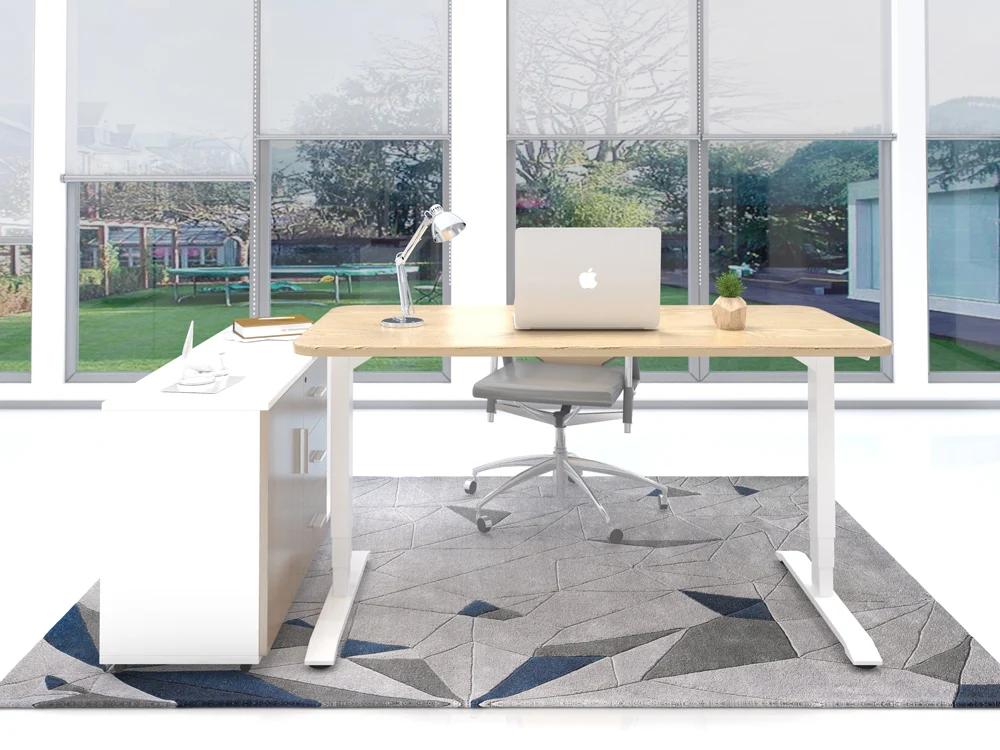 Smart Office Dual Motor Standup Electric Standing Table Adjustable Table Legs Workbench Sit Stand Desk Frame Automatic