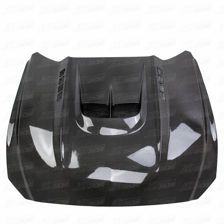 KYLIN STYLE CARBON FIBER ENGINE HOOD BONNET for 2015-2017 FORD MUSTANG GT500