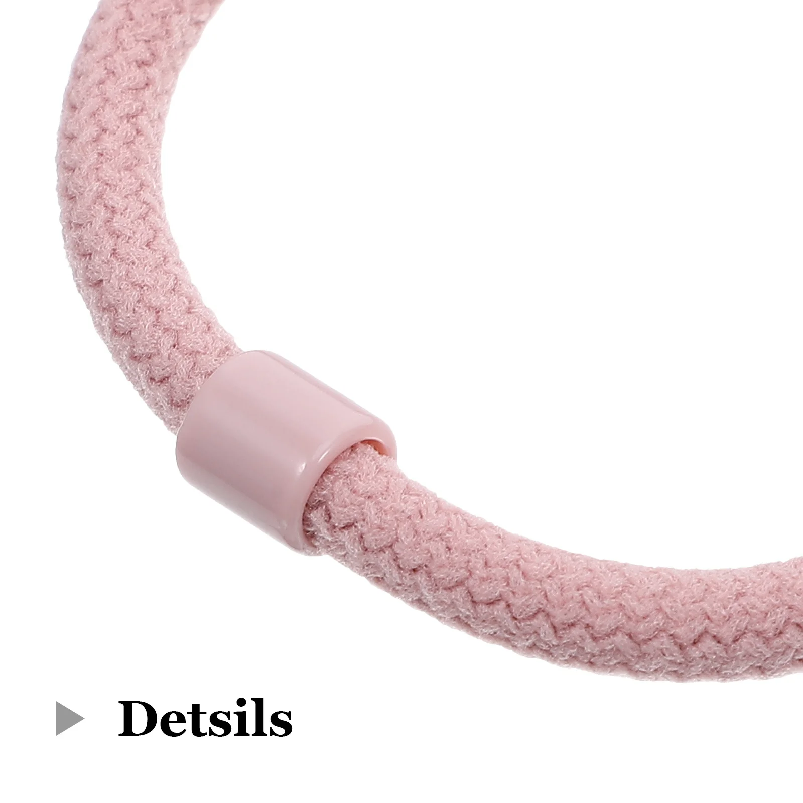 5 قطع من حبل سميك للنساء، ربطات شعر مرنة بدون كسر، حامل قوي على شكل ذيل حصان، إكسسوارات شعر أنيقة