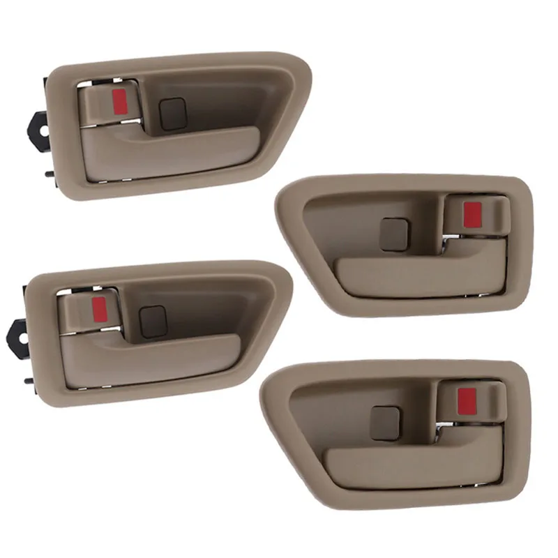 8pcs/1 Set Car Interior Door Handle Inner handles Frame for Toyota Camry 1997 1998 1999 2000 2001 OE 69206-AA010 69205-AC010