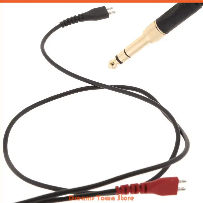 HX6A Снимок кабеля для наушников HX6A длиной 118 дюймов в длину шумоподавляющий кабель кабеля для HD230/HD250/HD25