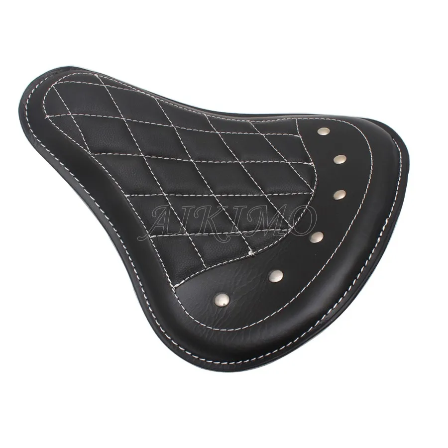 Bobber Motorcycle Seat Retro Leather Solo Seat or Spring Bracket For Harley Sportster Chopper Custom Honda Yamaha