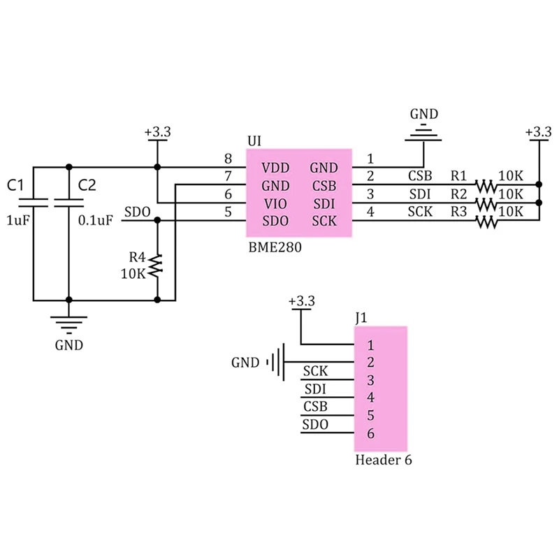 【NOVO】2 PCS BME280 3.3 V Módulo Sensor Sensores de Pressão Atmosférica Temperatura Umidade I2C SPI Breakout GY-BME280
