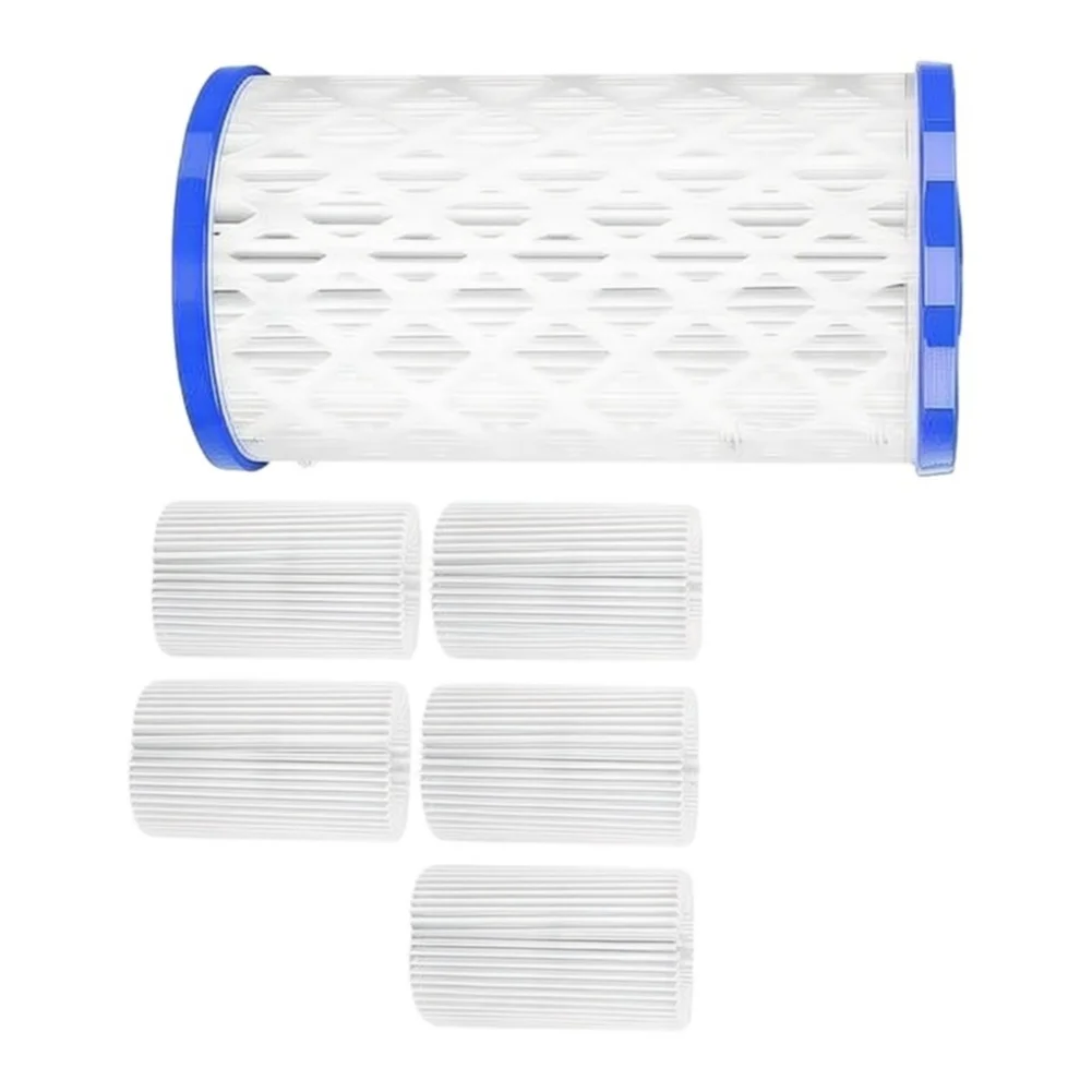 6 Pack Practical Reusable Pool Filter Cartridges Filtration For Cleaning Water Swimming Pool Pond Replacement Filter Accessory