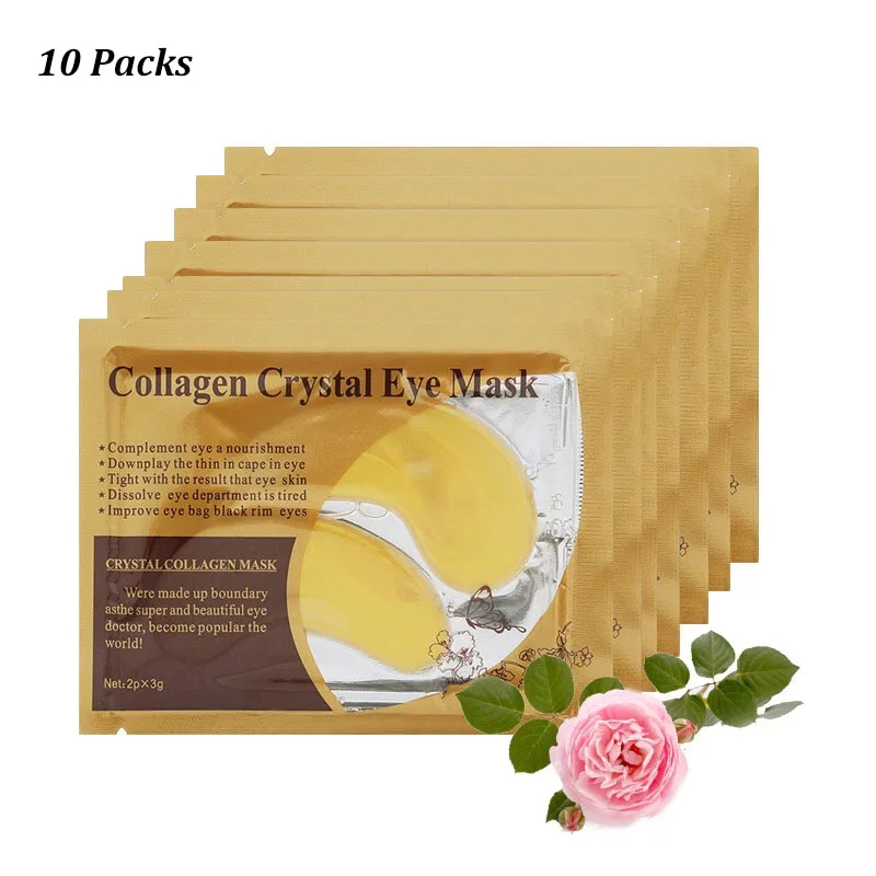 

Eye Care 10 Packs Collagen Gold Hydrogel Eye Patches Moisturizing Anti-Aging Eye Bags Removal Seaweed Anti Dark Circles Eye Mask