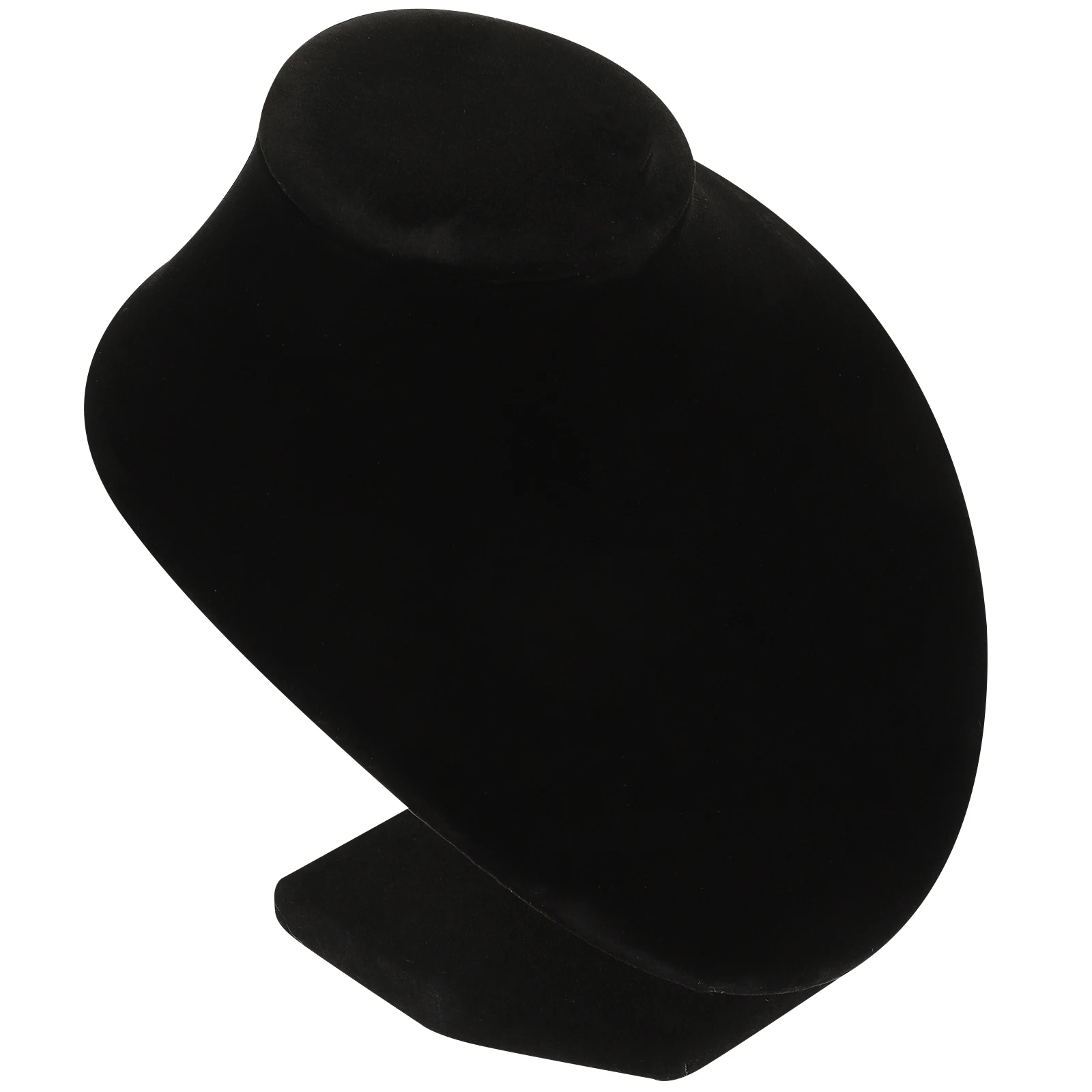 

Jewelry Display Bust Stands Extra Wide Base Velvet Black Necklace ganizer Retail Home Use Jewelry Packaging Tools