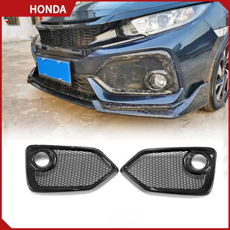 

Suitable for Honda TYPE R Civic FK7 FK8 carbon fiber modified front bumper fog lamp shade fog lamp frame