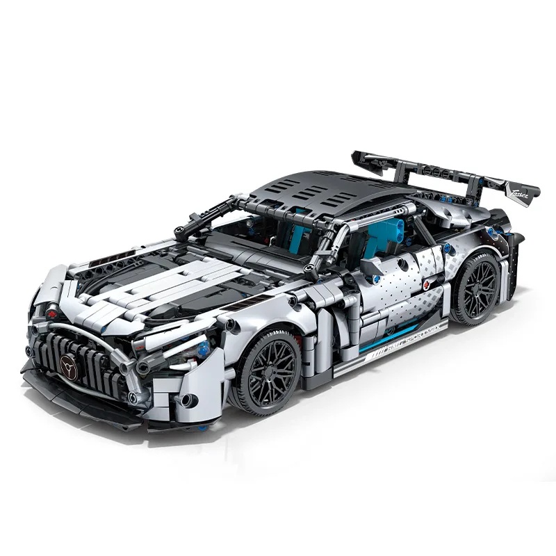 

1:14 City GT Silvery Cars, набор технических строительных блоков, гоночный спортивный автомобиль, модель строительных игрушек для детей и взрослых, праздничные подарки