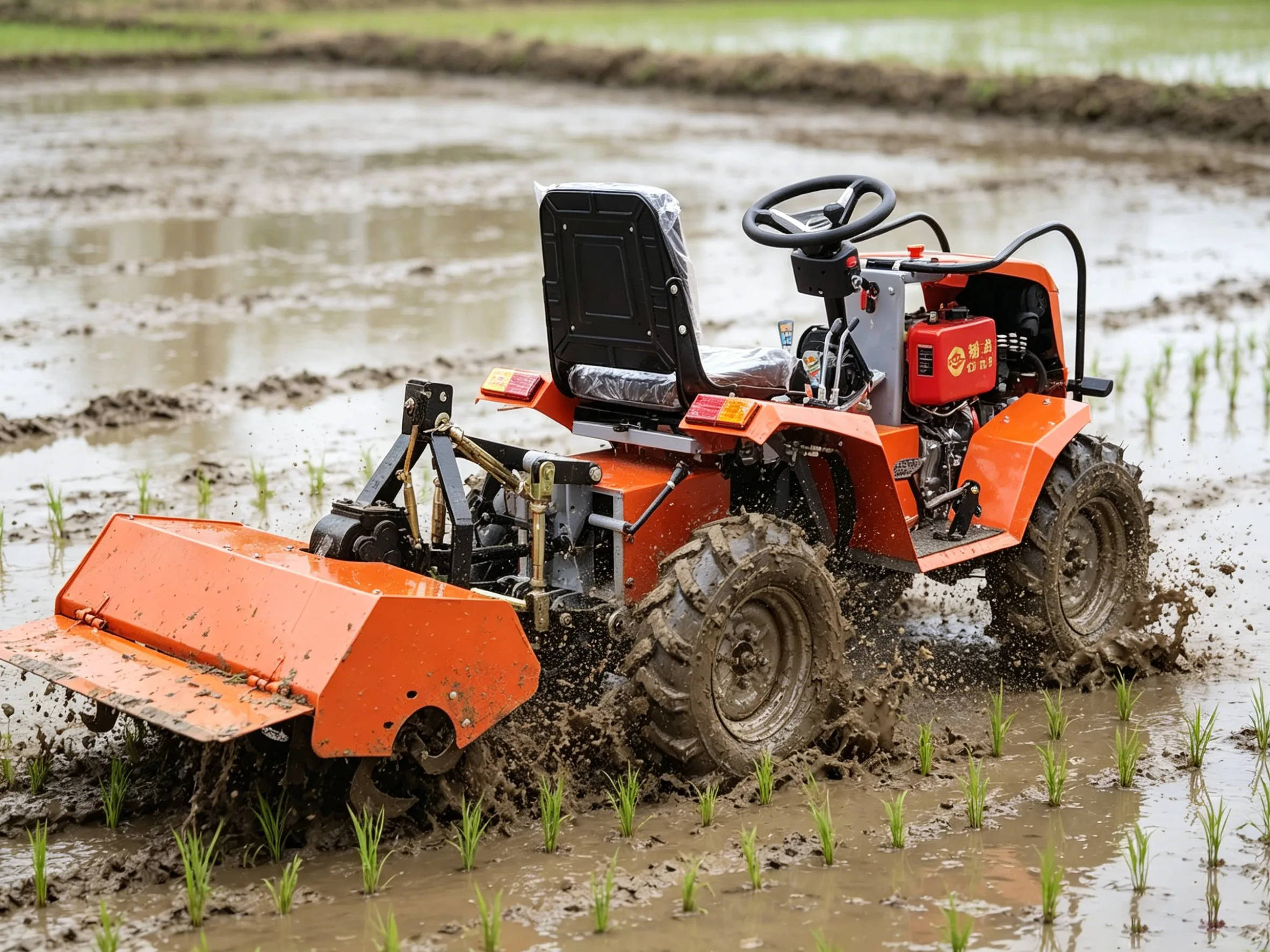 

Farmland Renovation Special Wheel Tractor Compatible Different PTO Attachments & Farm Tools For Land Leveling Work