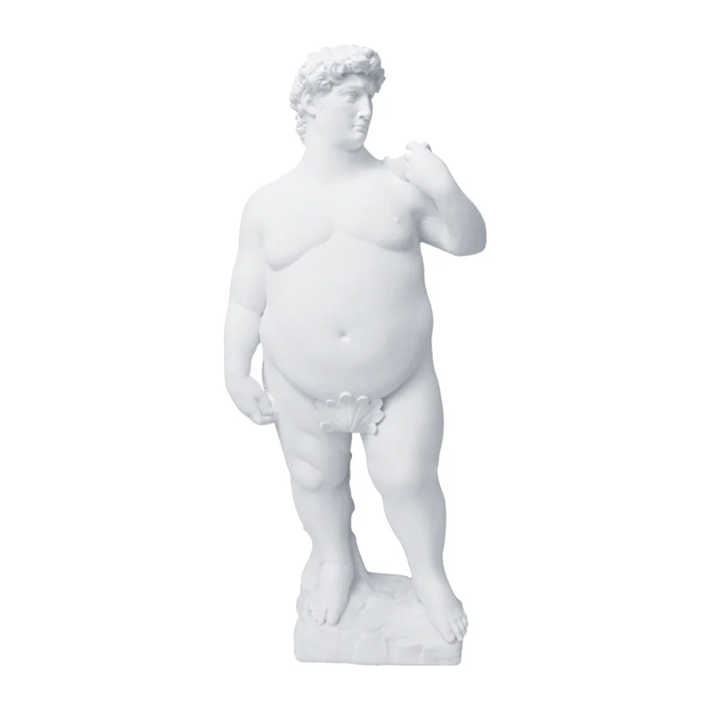 

David Statue Home Decor Resin Craft Small Size Fat Design Artistic Desk nament Office Accessory Mini Model