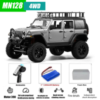 MN128 1/12 RC Car 4WD Jeep Model 2.4G Remote Control LED Light 4X4 Off Road 4WD Climbing RC Truck Electric Toy Car Gift for Boy