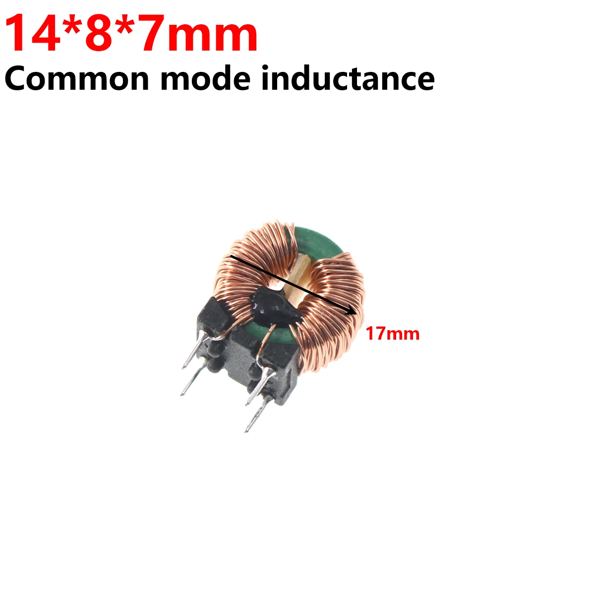 10PCS Common mode inductor 14X9X5mm 10X6X5 1MH 10MHZ 20MHZ 2MH diameter Magnetic ring inductance Power filtering Inductance coil
