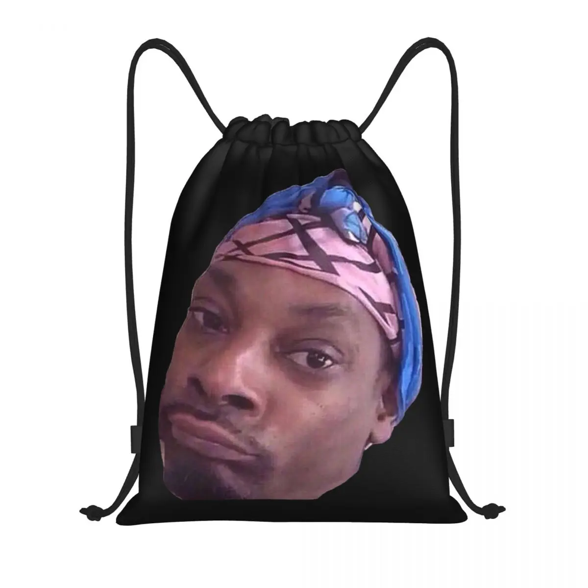 Custom Funny Snoop Dogg Meme Drawstring Bag Women Men Lightweight Sports Gym Storage Backpack