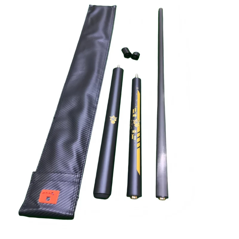Billiard cue, Little Monster Black Egg dual-purpose cue, three-section carbon fiber cue, punch