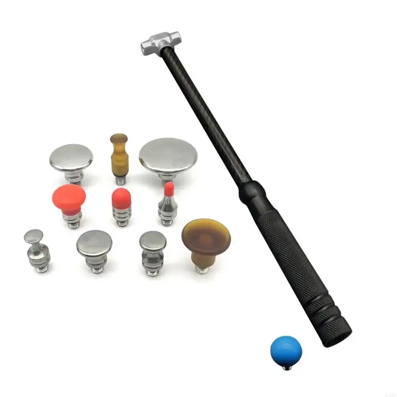 

Car Body Dent Removal Tools Non-slip Dent Hammer with Tips Tap Down Tools Dent Repair Kits L4MF