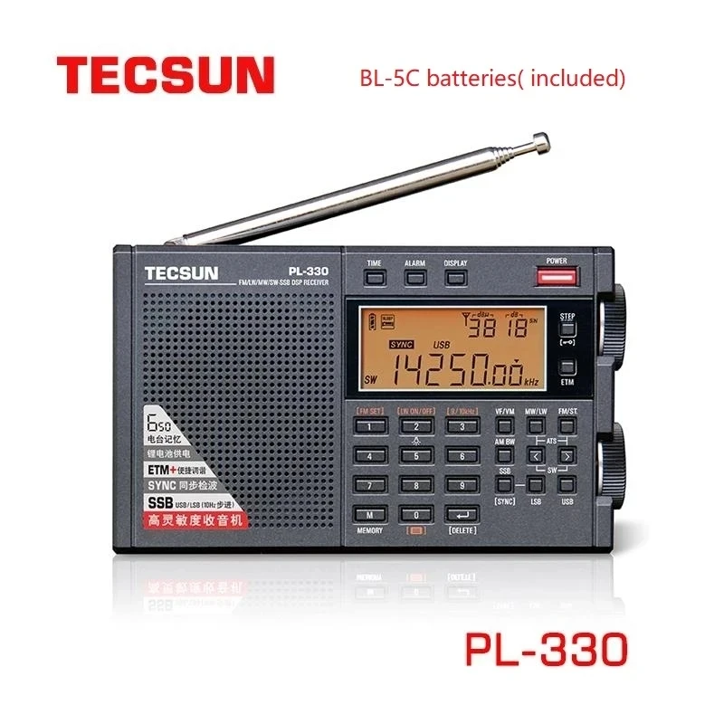 

New Tecsun PL-330 Radio FM /LW/SW/MW - SSB all-band radio ,Tecsun pl330 Portable radio firmware 3306