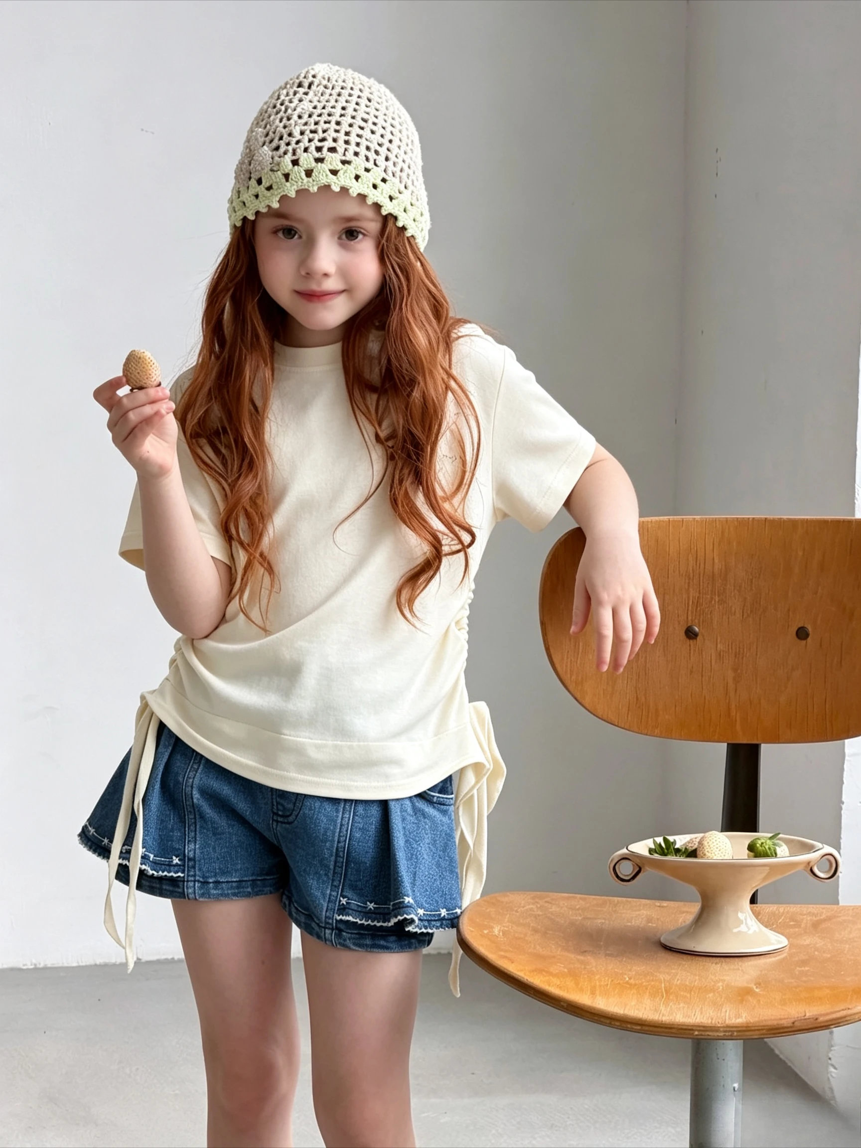 2026 Summer New Fashion Girls Short Sleeve Korean Round Neck Irregular Versatile Comfortable Soft Casual T Shirt