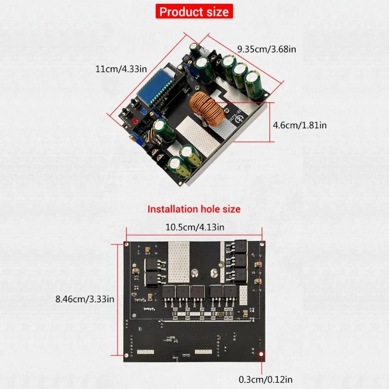 30A 直流昇降圧コンバータモジュール調整可能な電圧レギュレータ DC6-80V に DC1.3-78V 電源ドロップシッピング