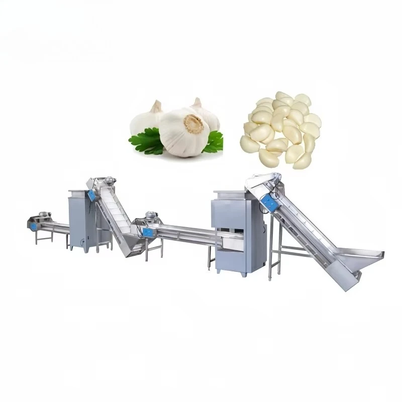 Spice Paste Production Line Industrial Garlic Onion Peeling Machine For Root Vegetable Processing Customized