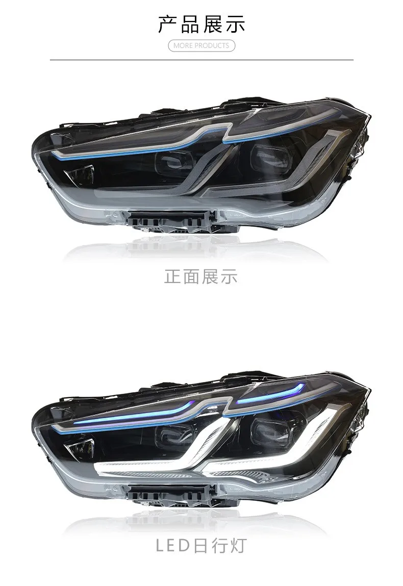 Taillight Assembly For 2016 2017 2018  2019 BMW X1 F48 F49,head lamp Dual-lens LED daytime running lights with steering function
