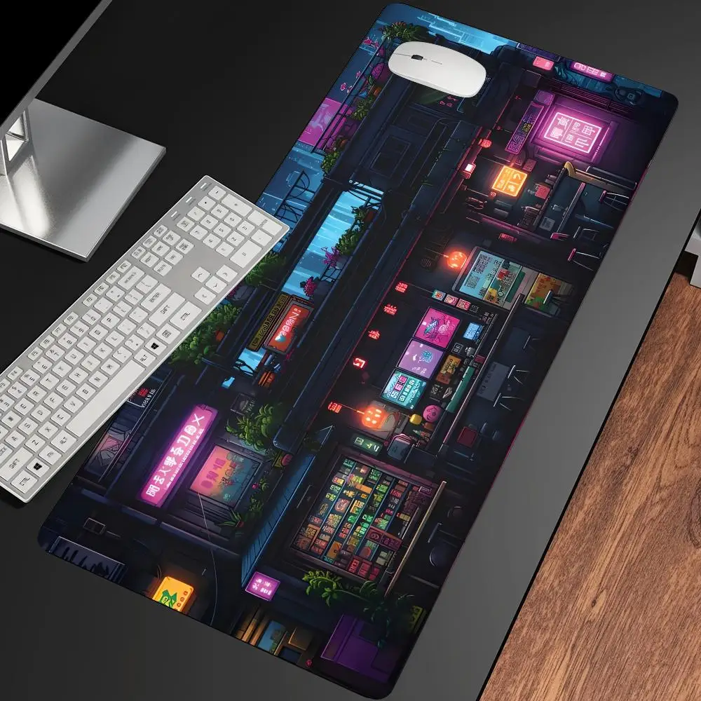 Ramen Shop Mouse Pad Desk Mats Gaming Room Decoration Desk Gadgets Laptop Accessories Carpet Speed Office Decor Keyboard Mat