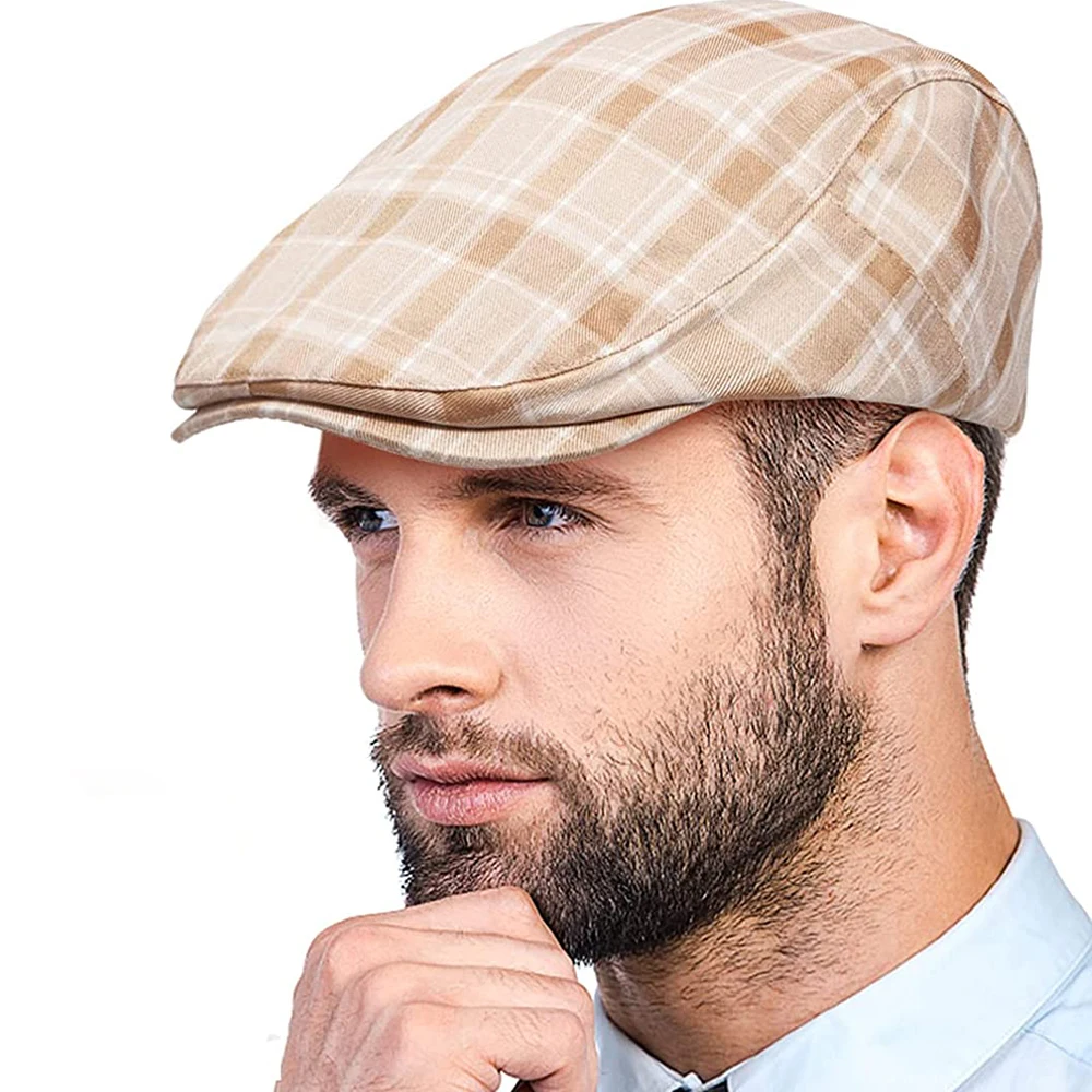 

Newsboy Hats Golf Hat for Men Flat Cap for Newsboy Cap Adjustable