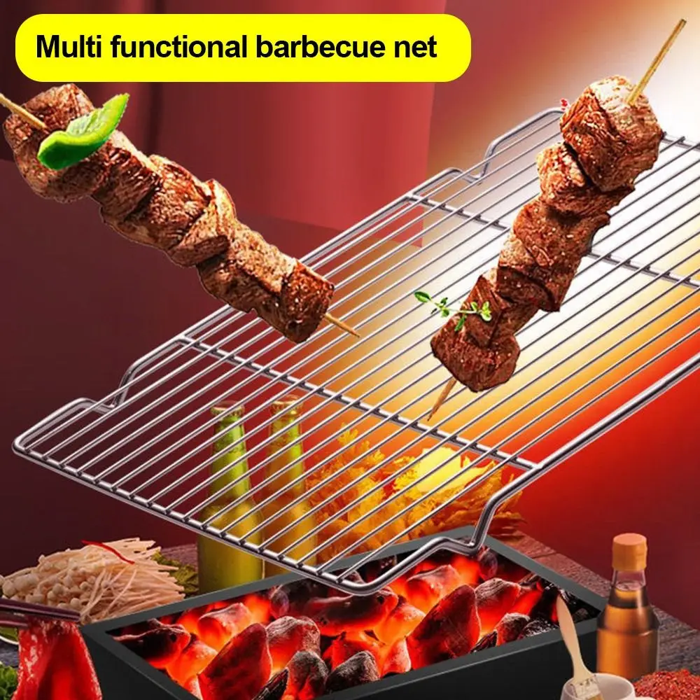 New Stainless Steel Cooling Rack Non-stick Silver Baking Tray BBQ Tray