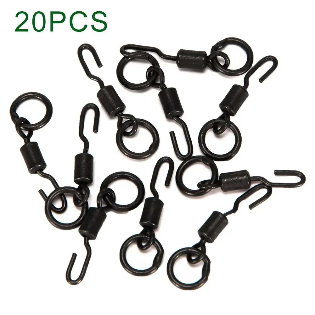 10/20/50/100pcs Spinner Swivels Ronnie Rigs Carp Fishing Quick Change Swivel Ronnie Rigs Carp Fishing Accessories