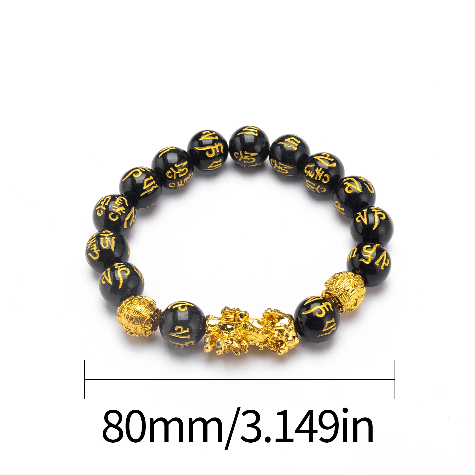1PC Bracelet Wooden Beads Bracelets For Women Men Wealth Good Luck Buddha Unisex Wristband Jewelry