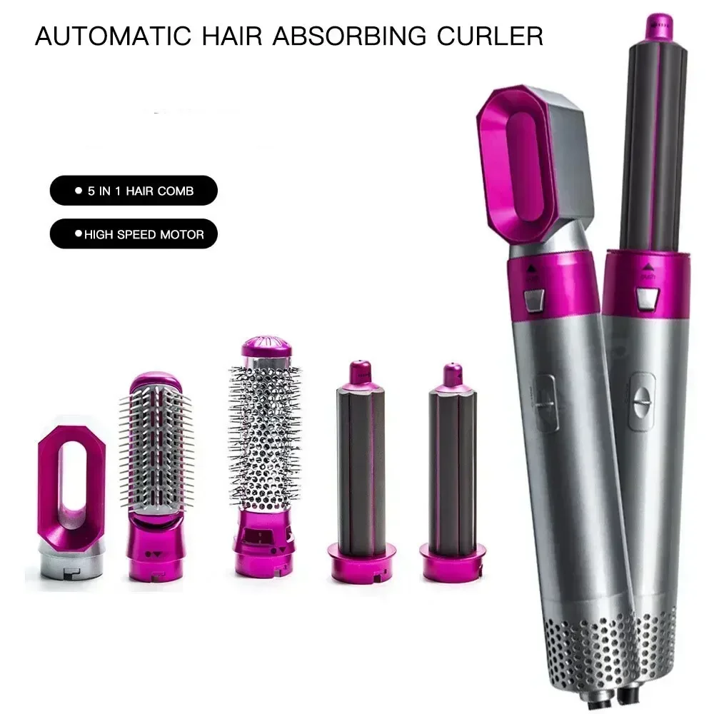 Hair Dryer Multi-functional Hair Styler 5 in 1 Curling Iron HairStraightener with HairBrush HairDryer HairDryer Girl Gift