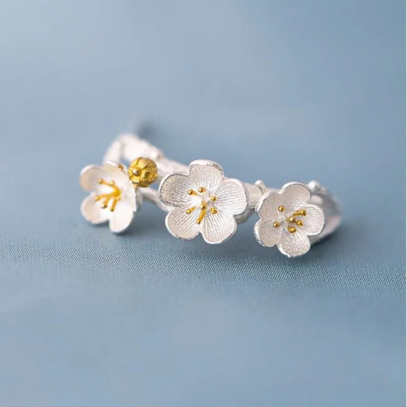 Hot Sale Fashion Jewelry 925 Sterling Silver Not Allergic Rosewood Cherry Small Fresh Temperament Popular Stud Earrings  E088