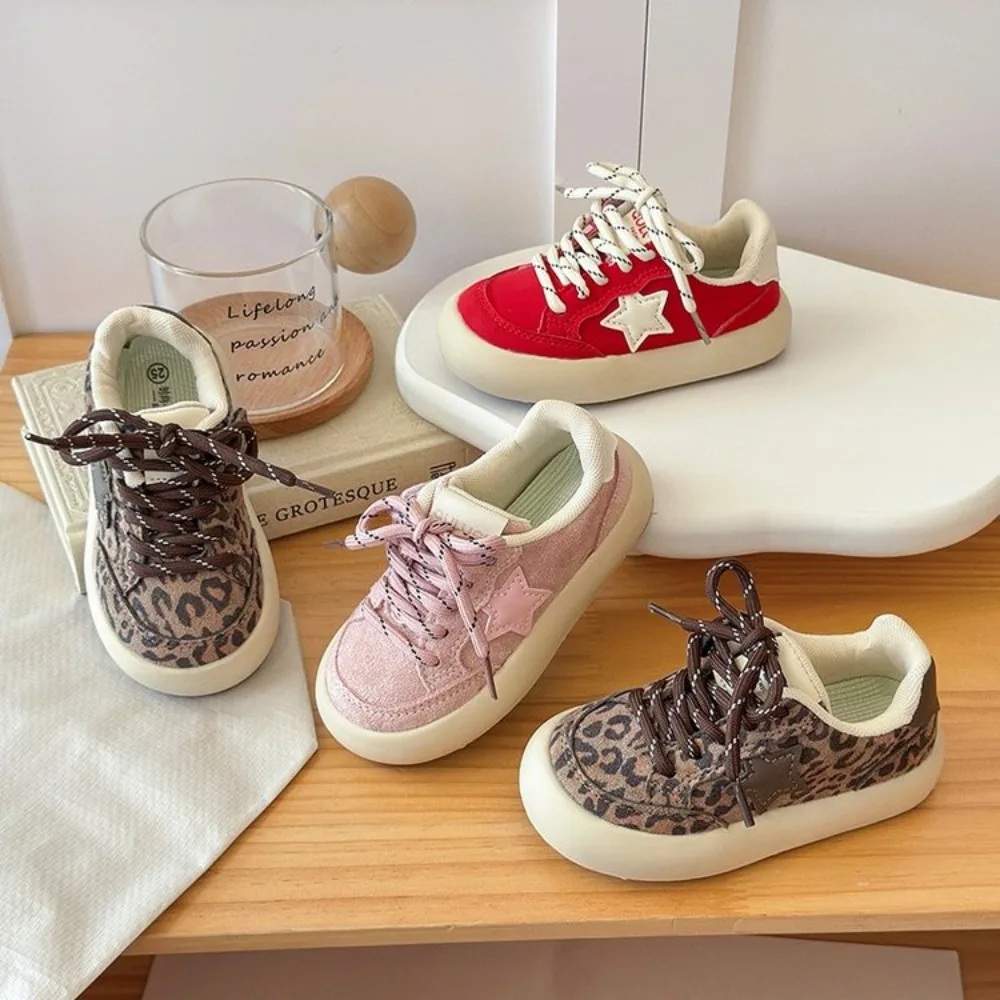 Autumn Children Shoes Breathable Kids Casual Shoes Star Non-slip Fashion Toddler Girls Boys Sneakers