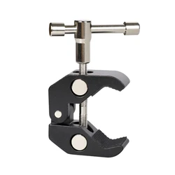 Magic Arm Multi Functional Ballhead Clamp Double Ball Adapter Shoe Mount Adapte For Monitor Led Light Video 1/4