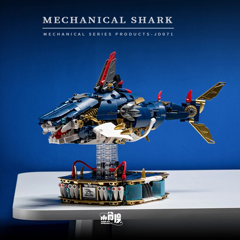

3D Puzzle Handmade Assembly Model Toys, Mechanical Shark, Linkage Design Model Ornaments, Gifts, XT121